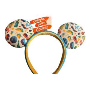 Disney Parks Epcot Food & Wine Festival Choose Your Course Ear Headband 2023 NEW